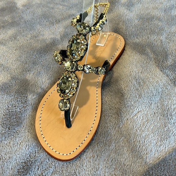 Mystique boutique black brussels sandals size 7 - Picture 3 of 9